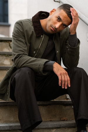 Veste en serre - Olive foncée