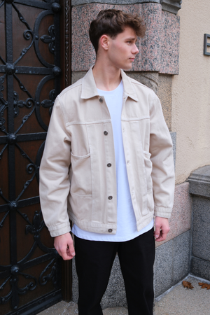 Veste en jean - Beige