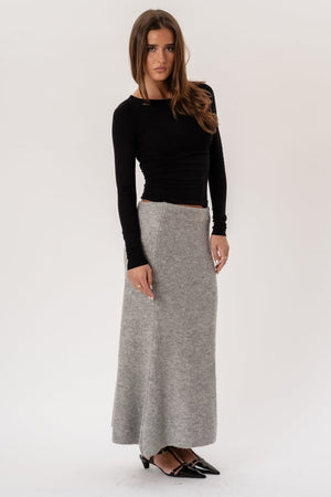 Jupe en tricot Nova - Gris