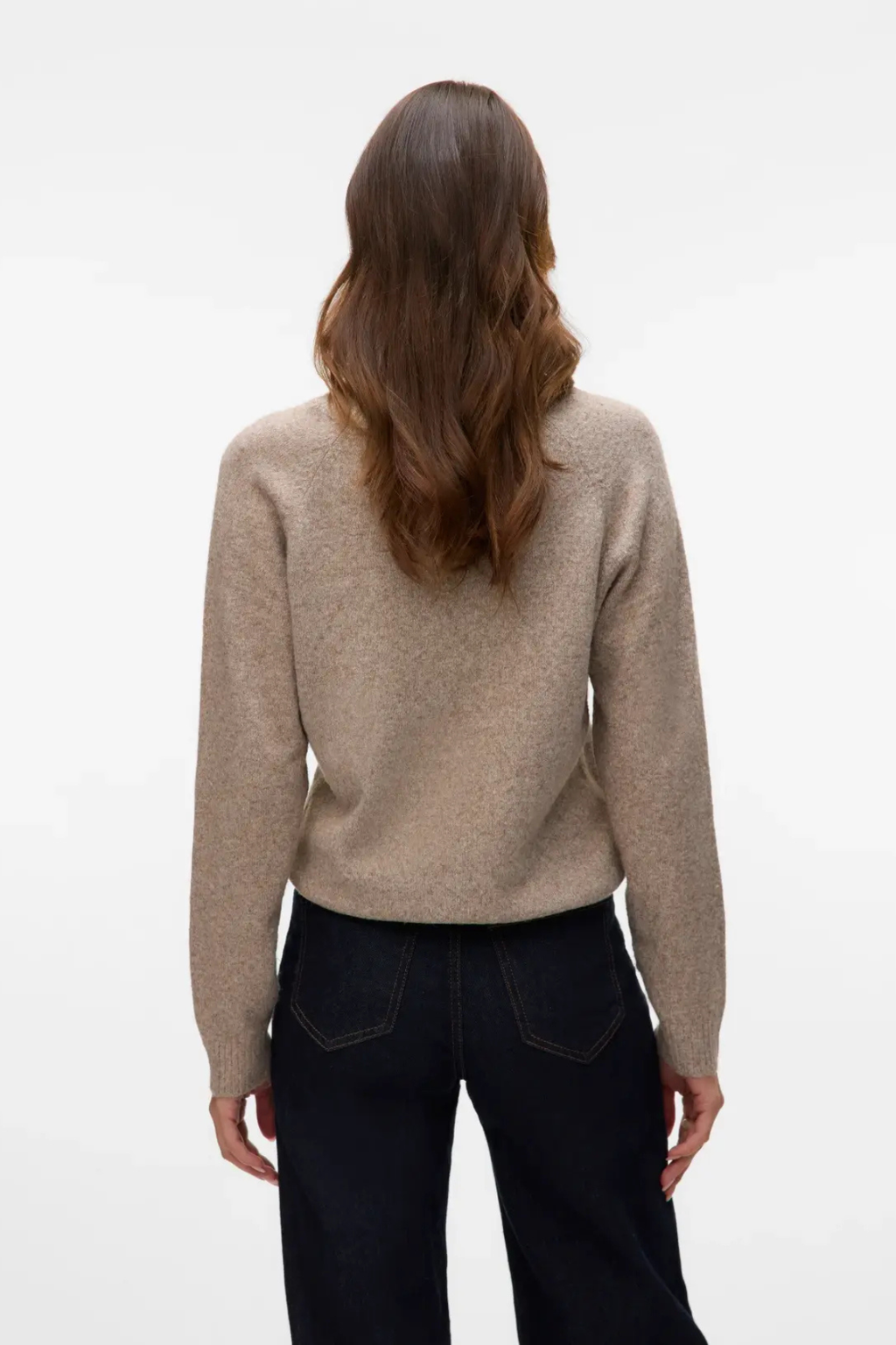 Doffy O-Neck Blouse - Moon Rock Melange