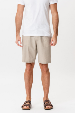 Linen Shorts - Sand