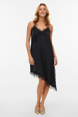 Novi Lace Singlet Dress - Black:Black lace