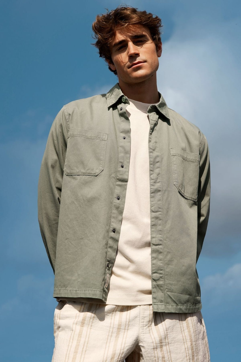 Alex Shirt Regular Fit - Light Olive