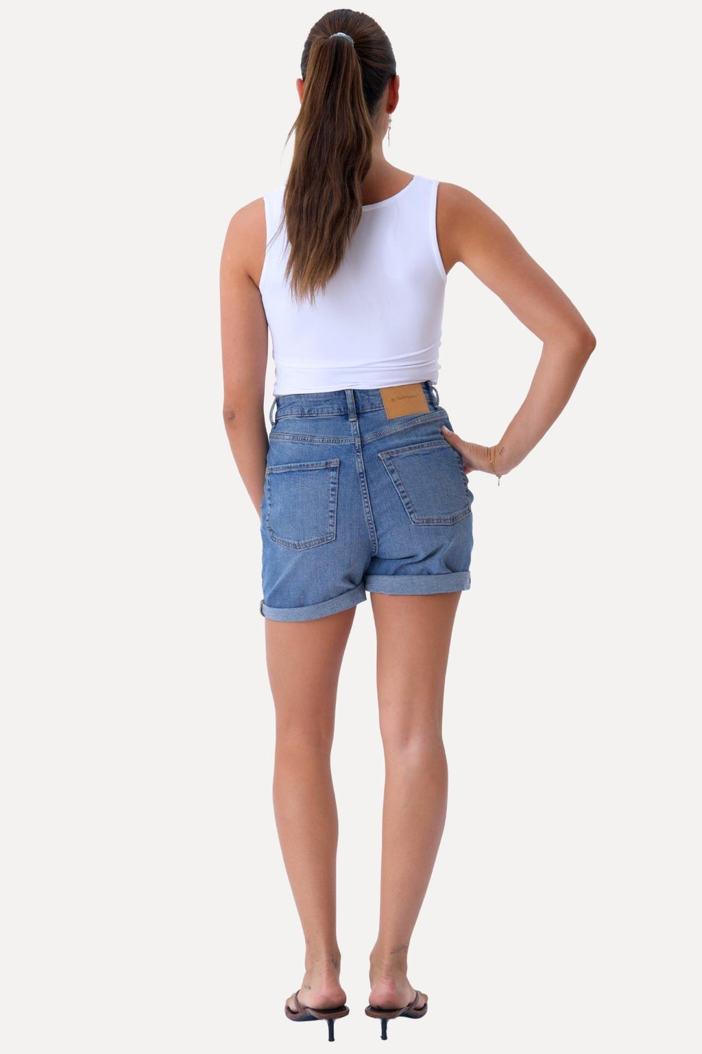 The Original Performance Denim Shorts - Denim bleu moyen (Femme)