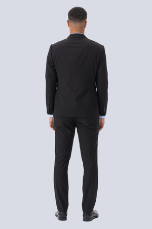 Premium Double-breasted Suit (Black)