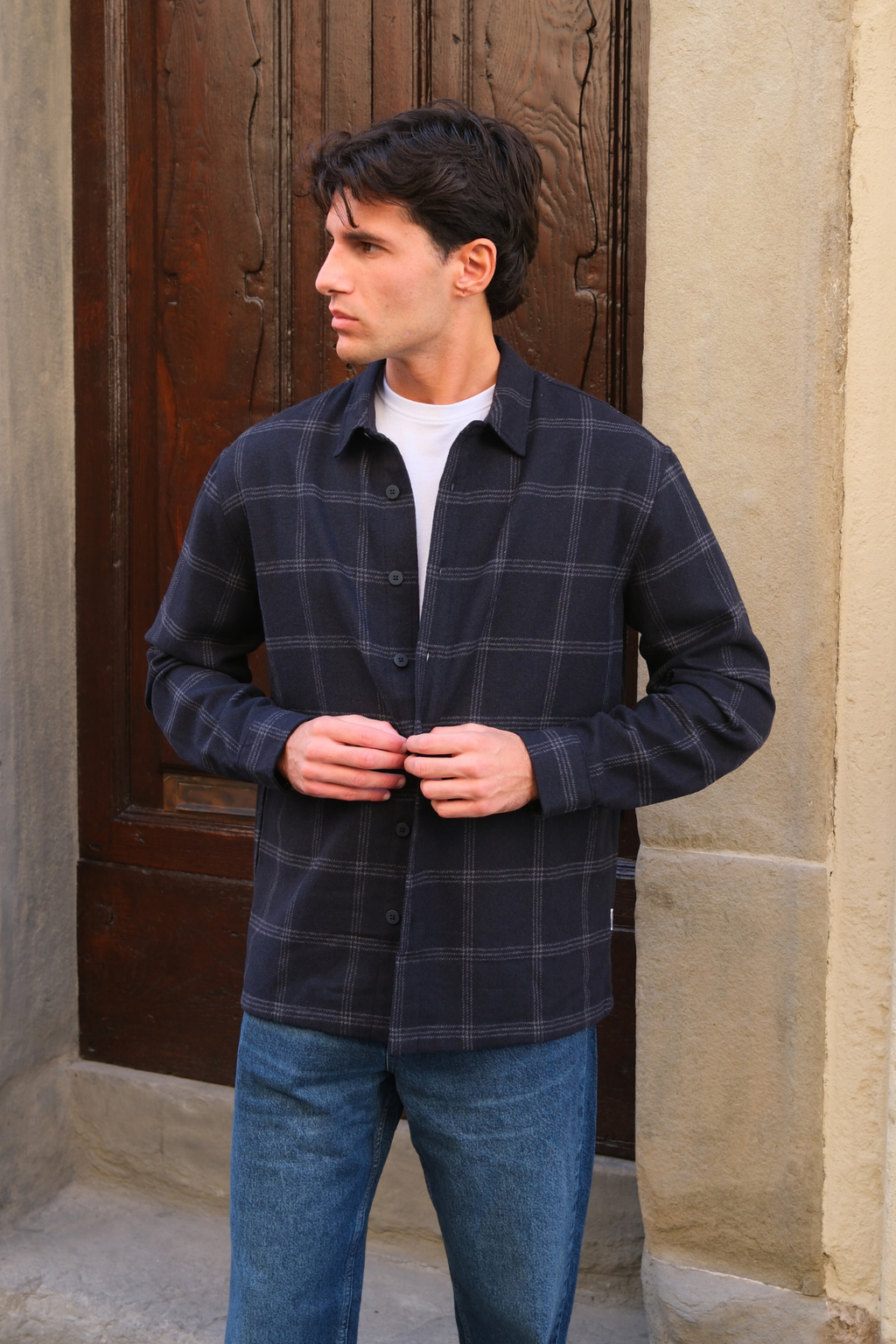 Tristan Overshirt - Dark Navy