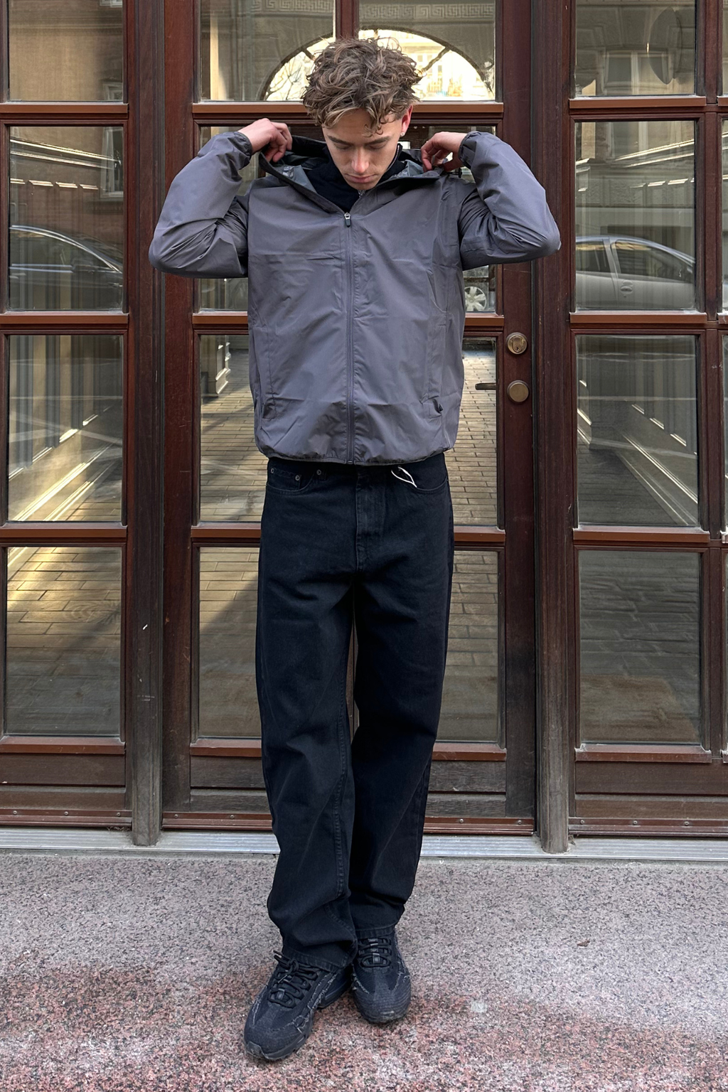 Brise-vent - gris foncé