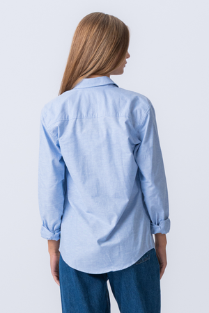 Boyfriend Oxford Shirt - Bleu clair