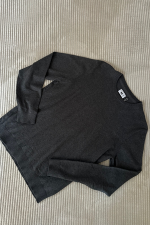 Pullover Roundneck - Charcoal Melange