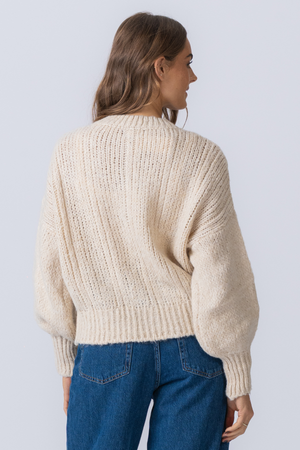 Bouton Tricot - Blanc