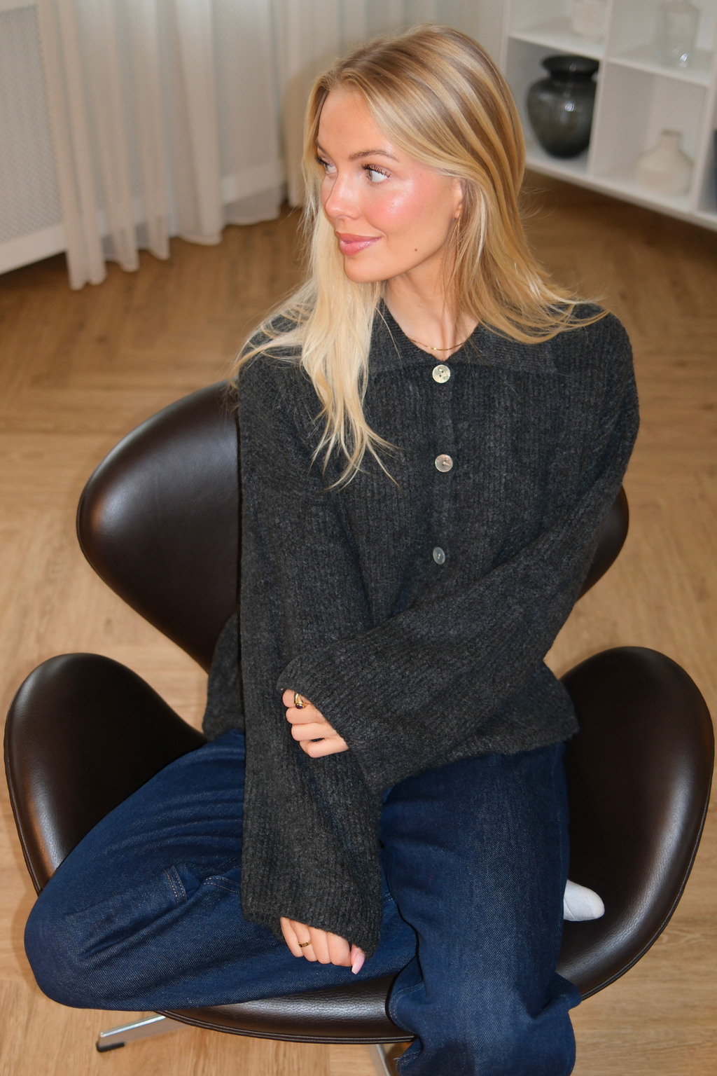 Josie Polo Tricot - Graphite