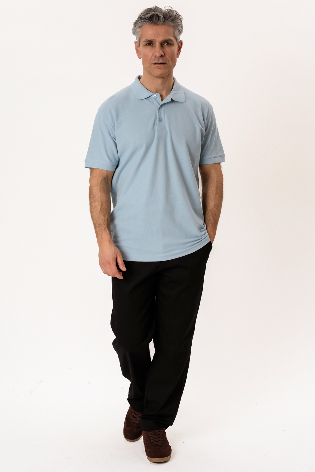 Basic Polo - Bleu clair