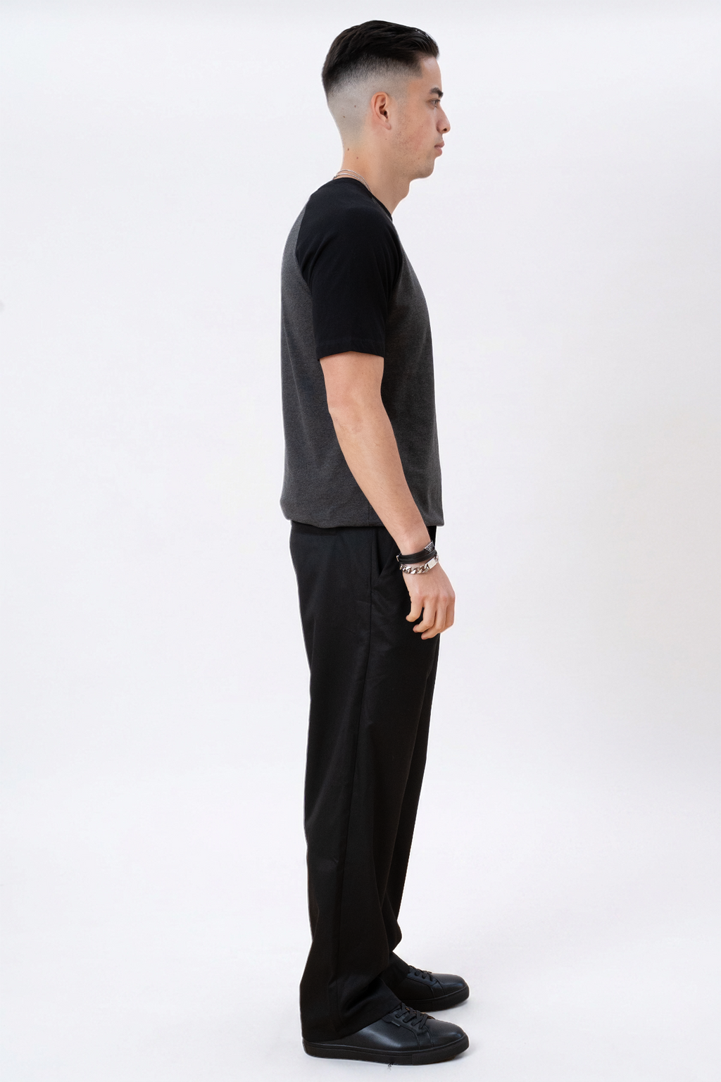 T-shirt Raglan de base - Black-Army