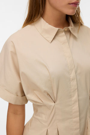 Robe Courte Friba - Ciment