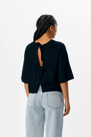 Julla Parvi 2/4 tricot cardigan - noir