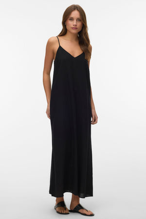 Robe simple à la cheville Mymilo - Noir