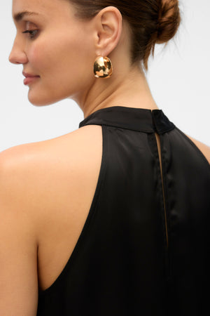 Robe courte Elena Halter Neck - Black