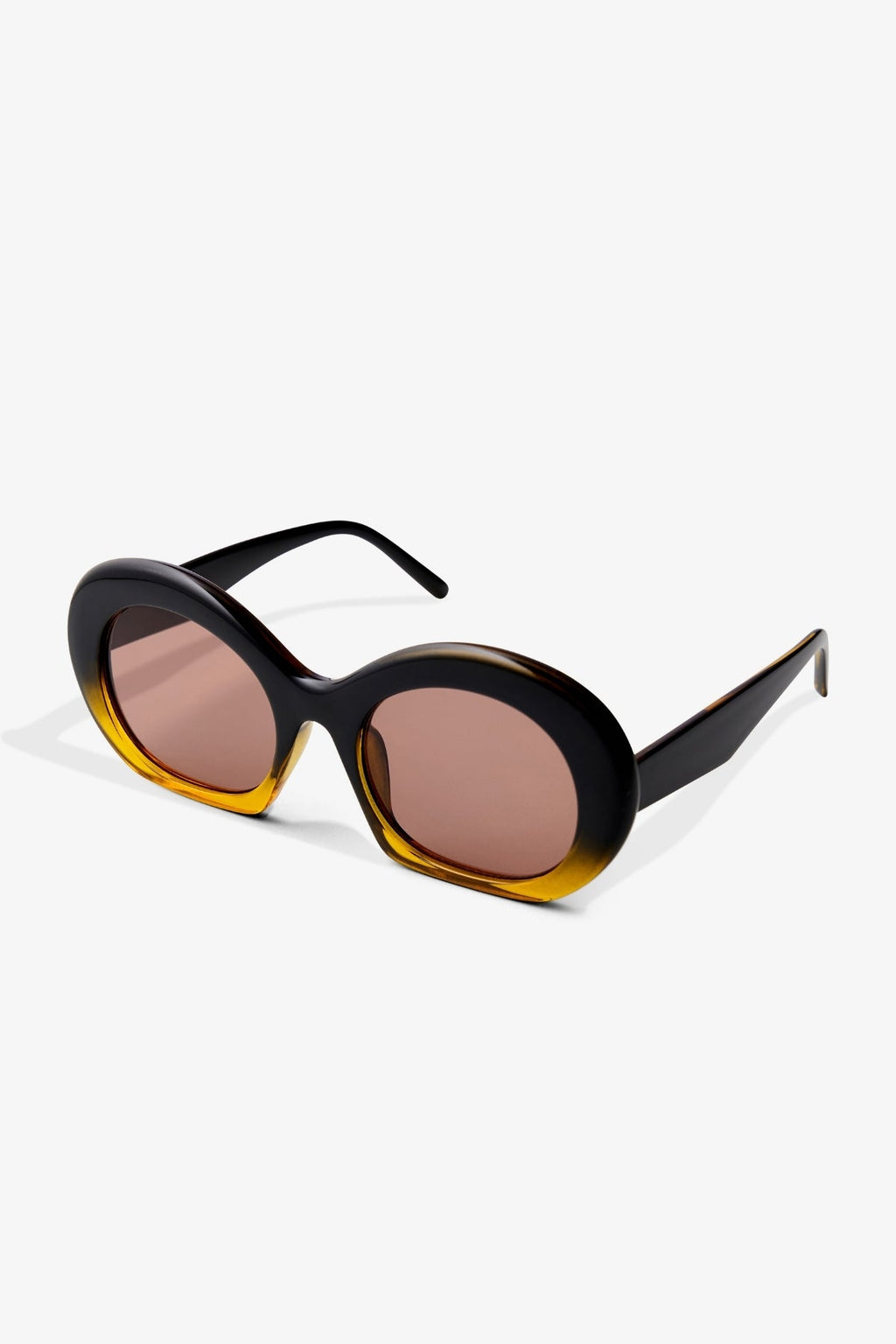 Sara Sunglasses - Black/Light Brown
