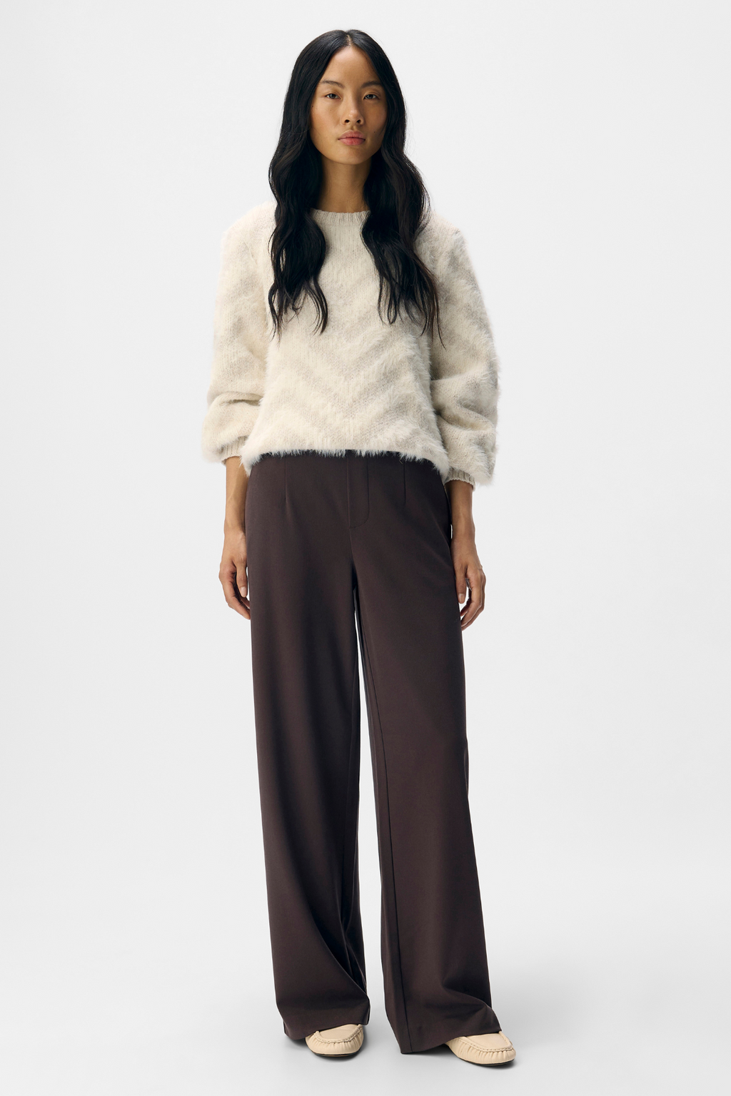 Lisa Wide Pant - Seal Brown