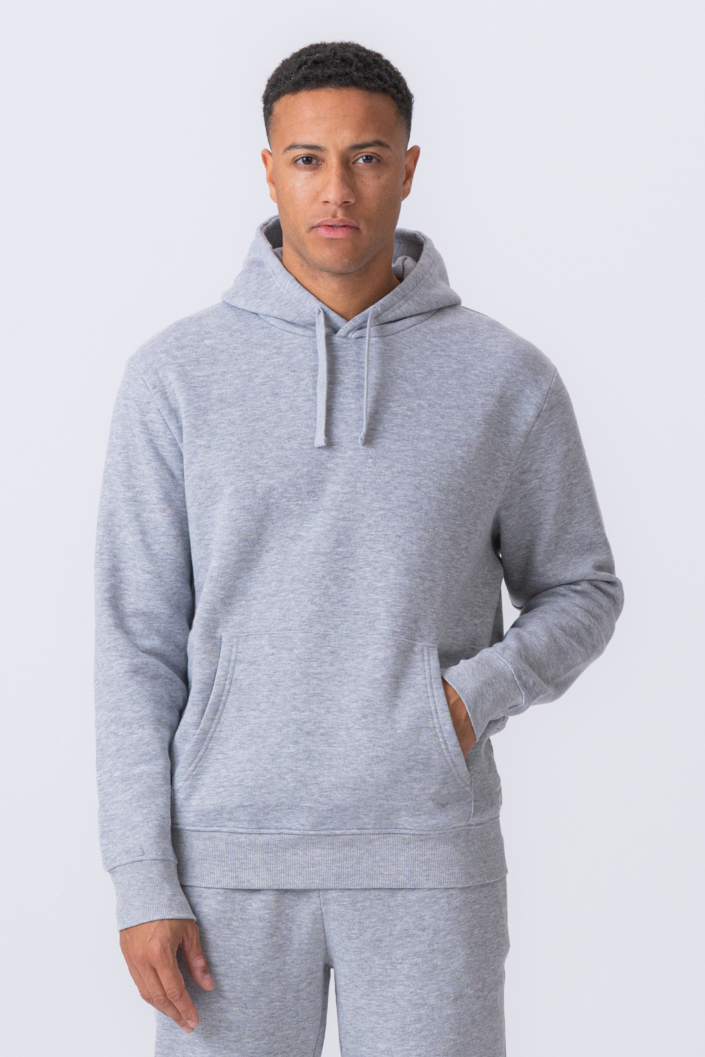 Sweat à capuche essentiel - Gris Mélange