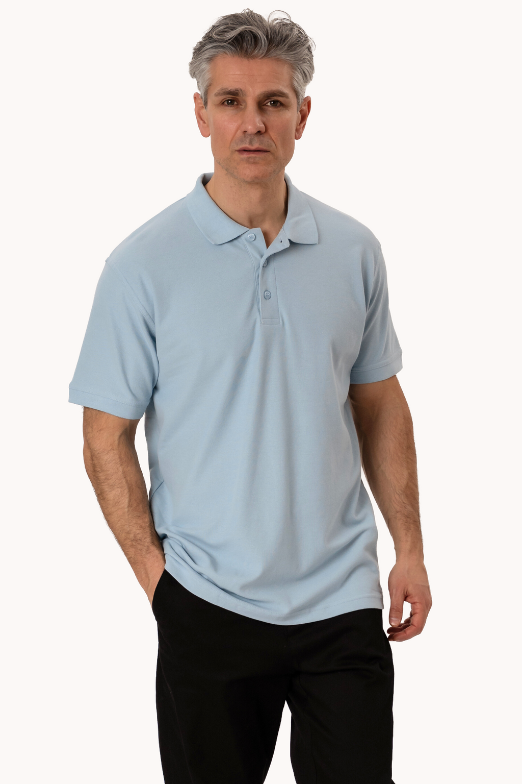 Basic Polo - Bleu clair