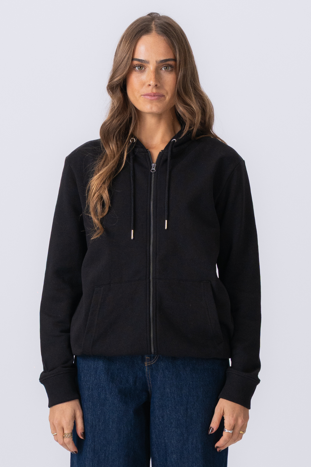 Zip Hoodie - Black