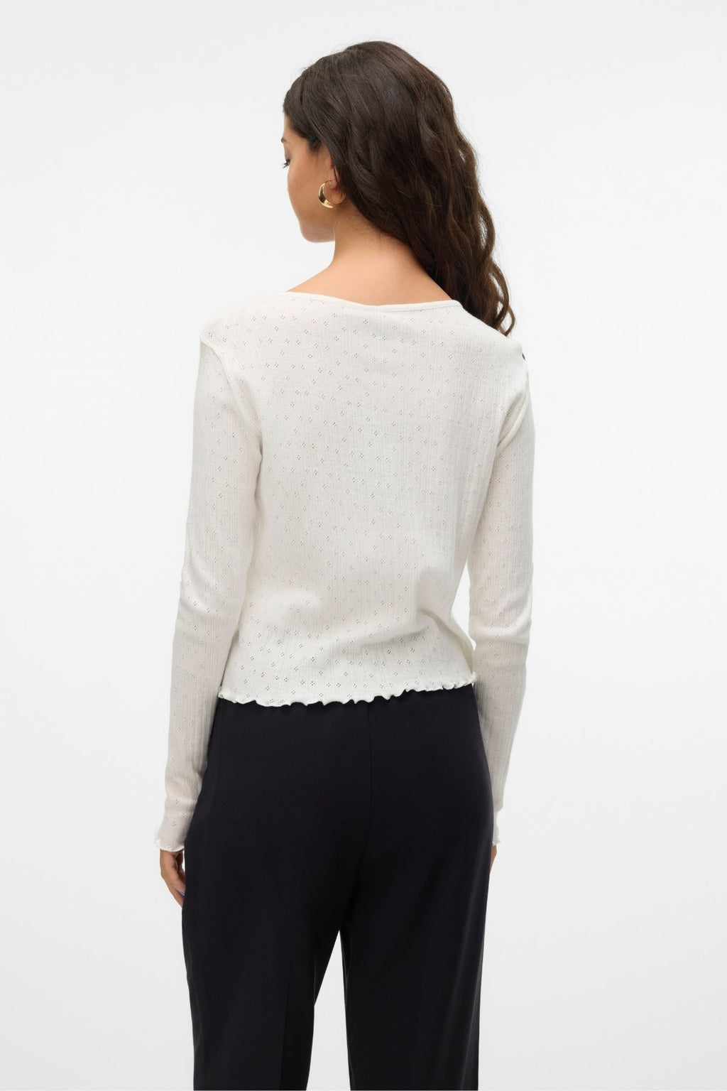 Isa O-Neck Cardigan - Snow White