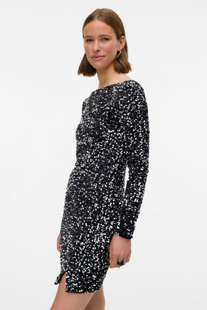 Bella Robe courte - argent noir