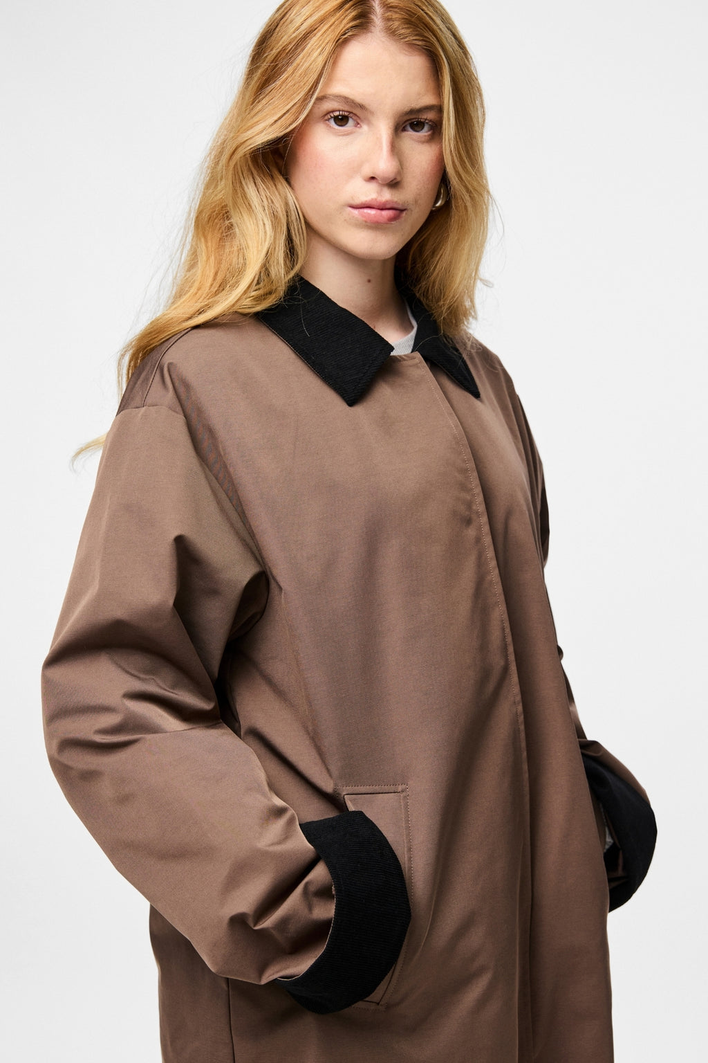 Jorma Long Light Jacket - Coffee Quartz Black