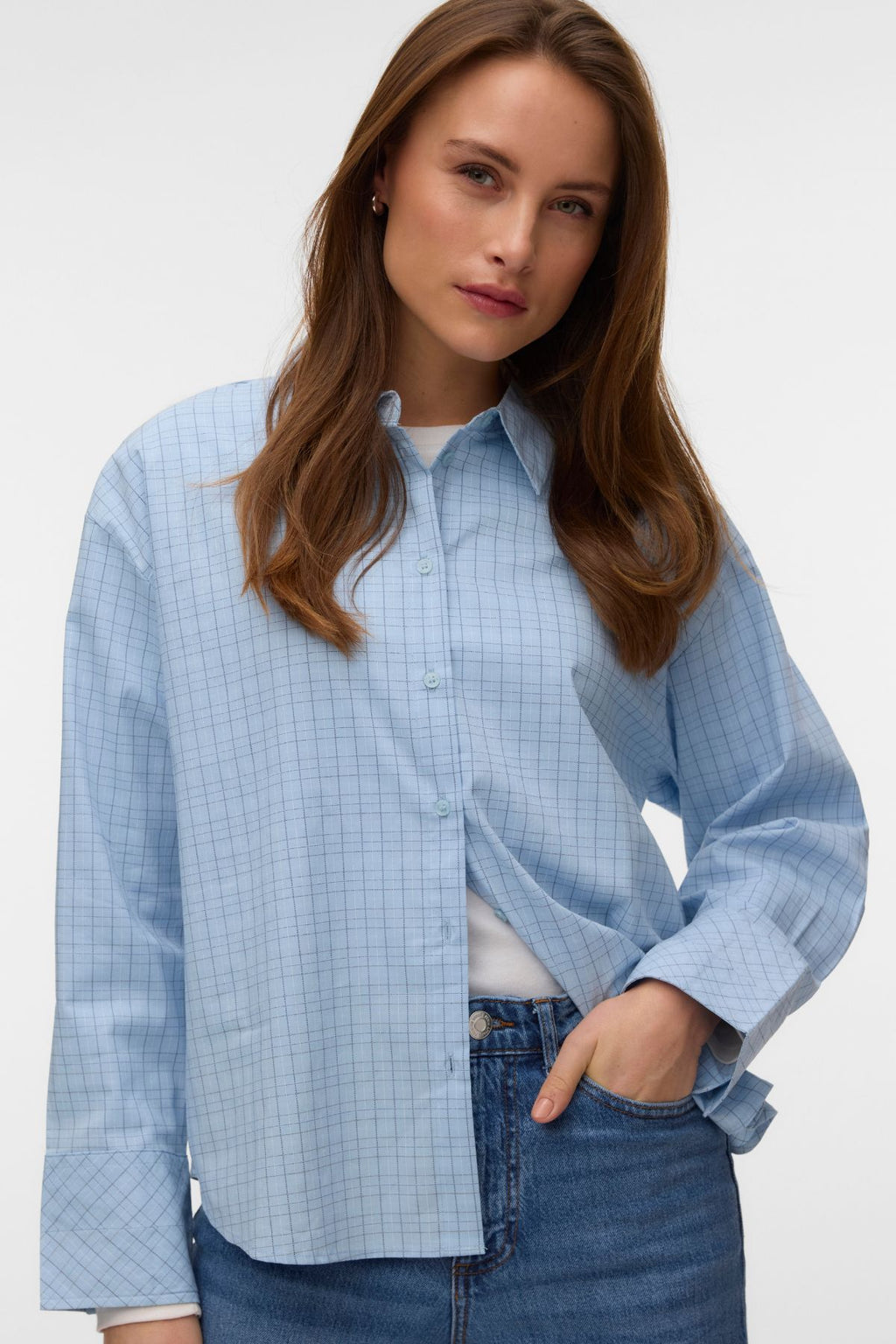 Chemise Monday - Carreaux Bleu Cachemire