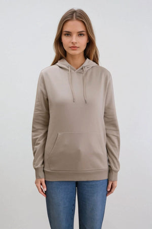 Boyfriend Sweat Hoodie - beige foncé