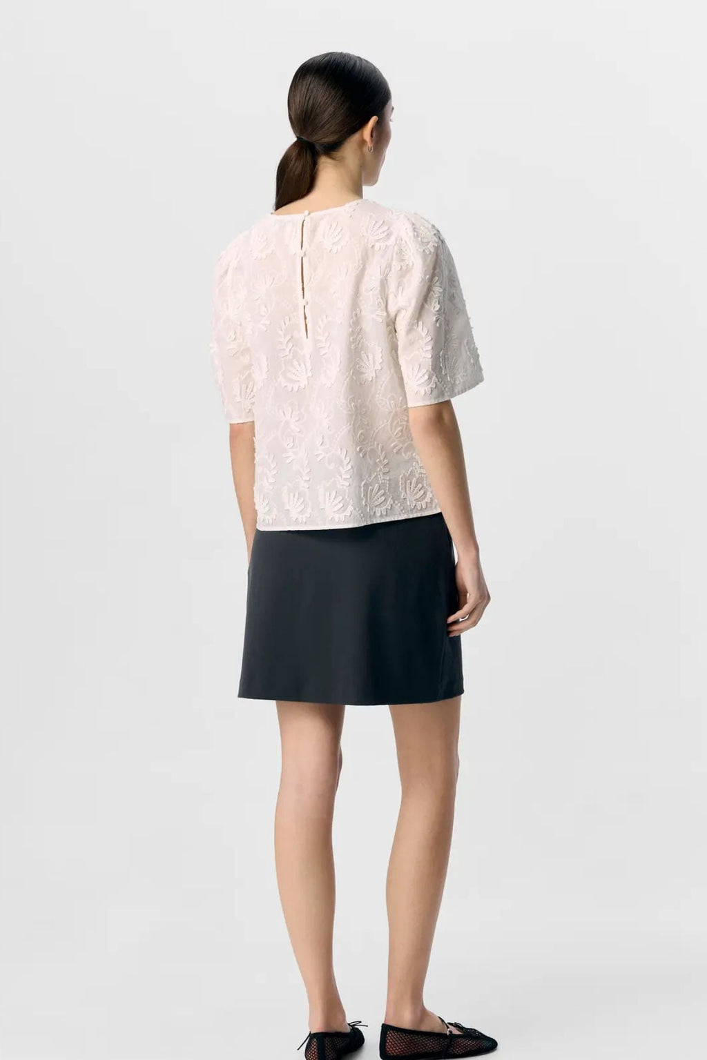 Mya 2/4 Top - Cloud Dancer