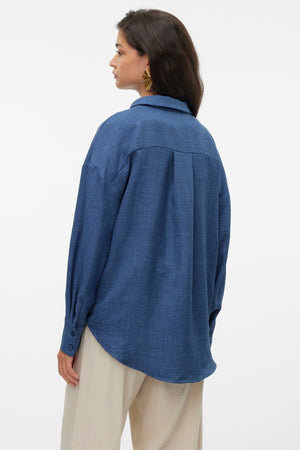 Chemise Melaney Queeny - Denim foncé mélangé