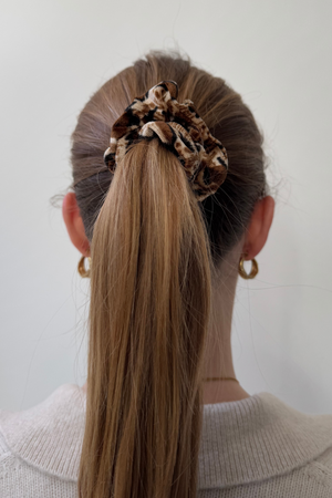 Scrunchie léopard - Brown