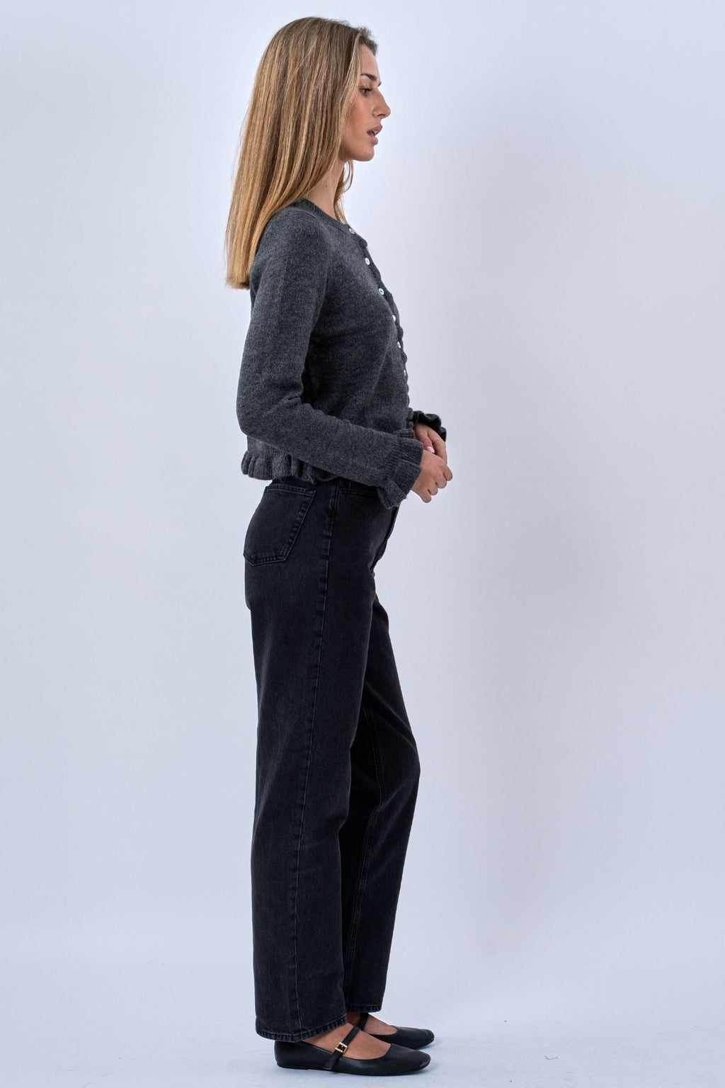 Cardigan Flora - Gris