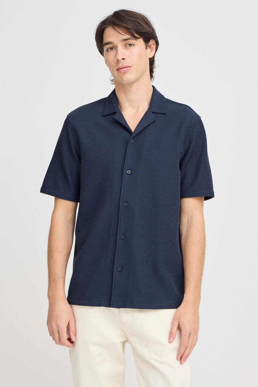 Knitted Shirt - Navy