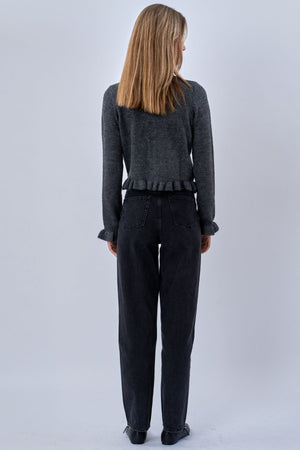 Cardigan Flora - Gris