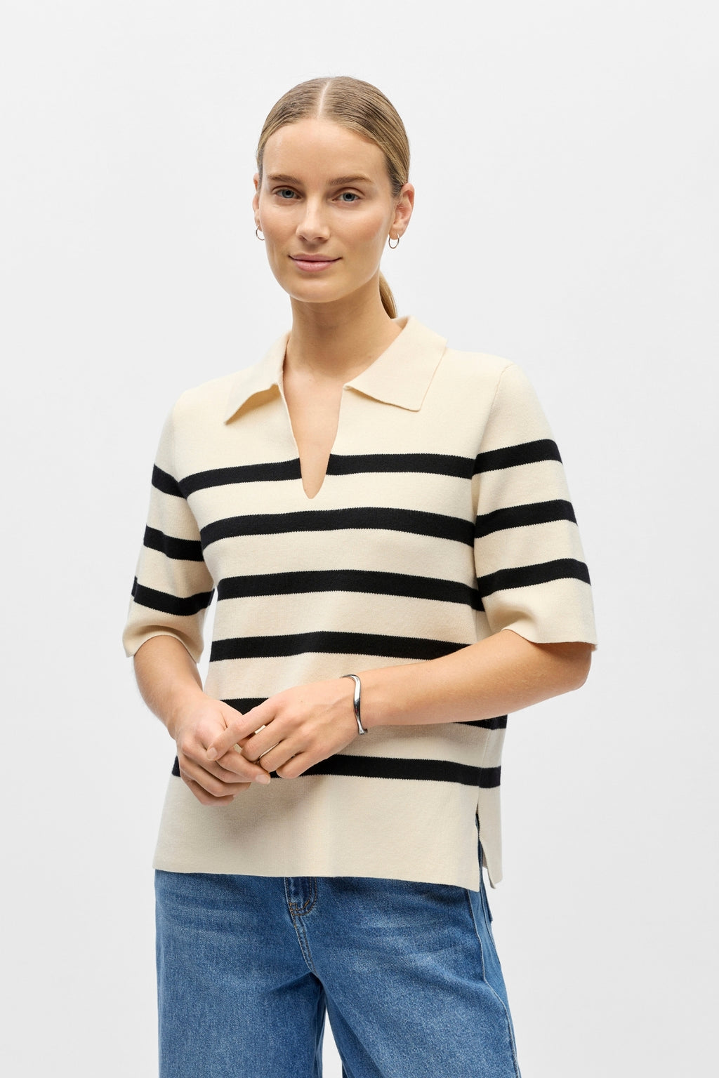 Reynard Polo Knit - Coquille de sable