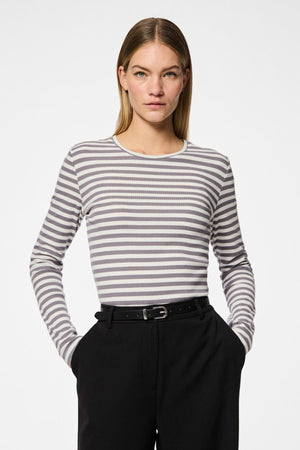 Myra Slim Ceinture - argent noir