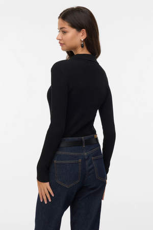 Silje Poloneck Pullover - noir
