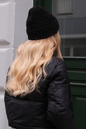 Bonnet côtelé - Noir