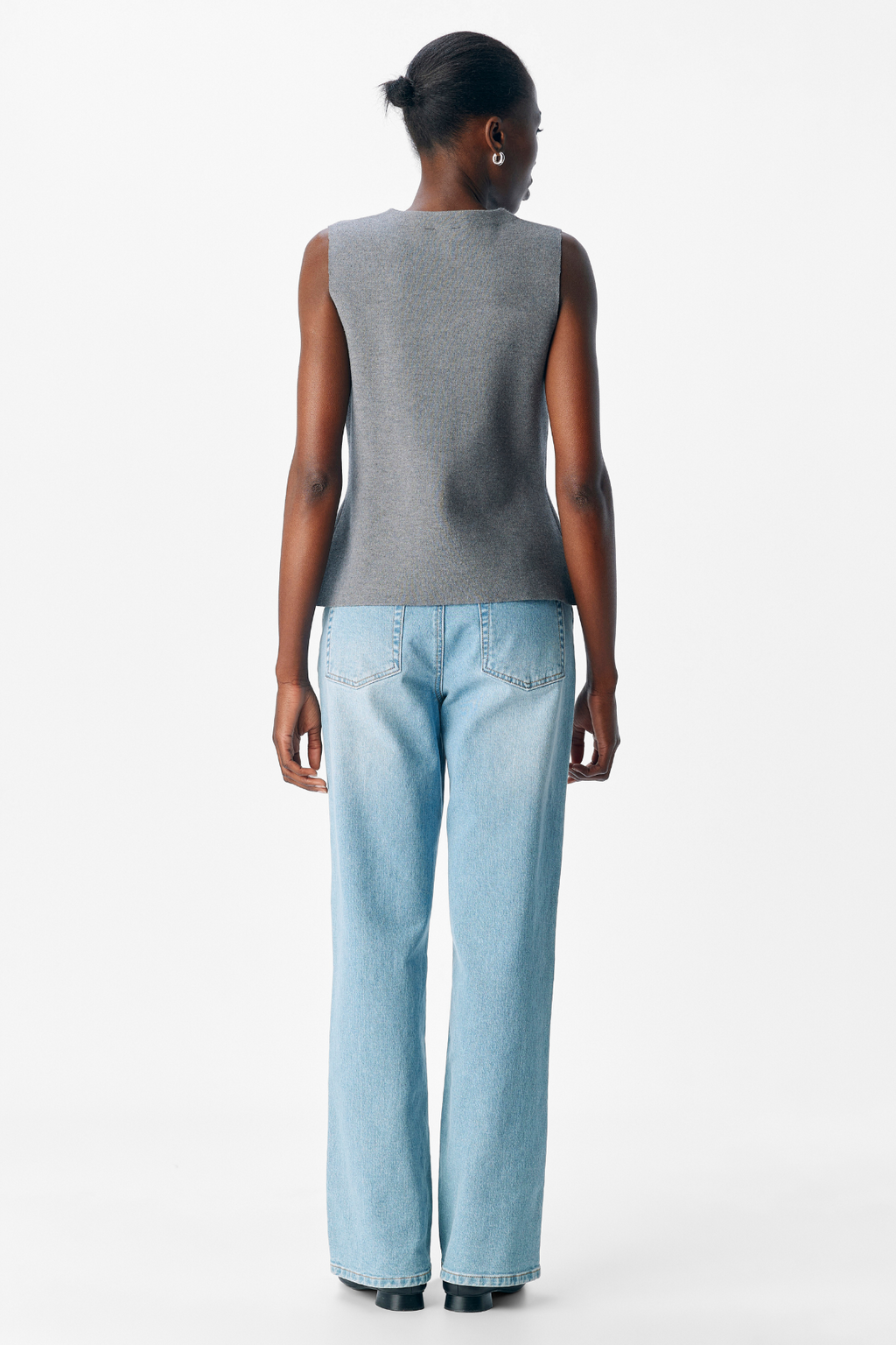 Gilet en tricot de Reynard - mélange gris moyen