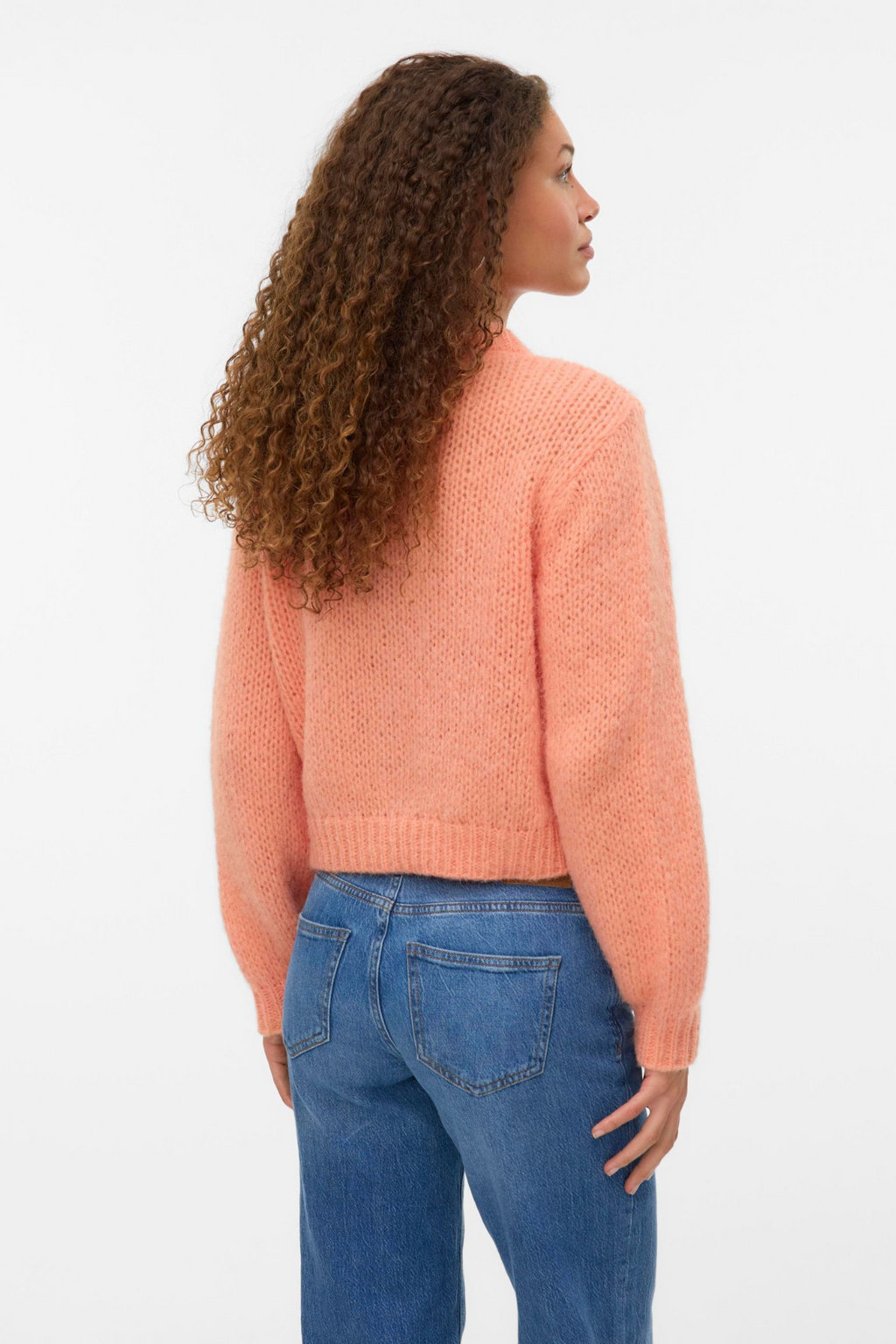 Wilo O-Neck Cardigan - Cantaloup