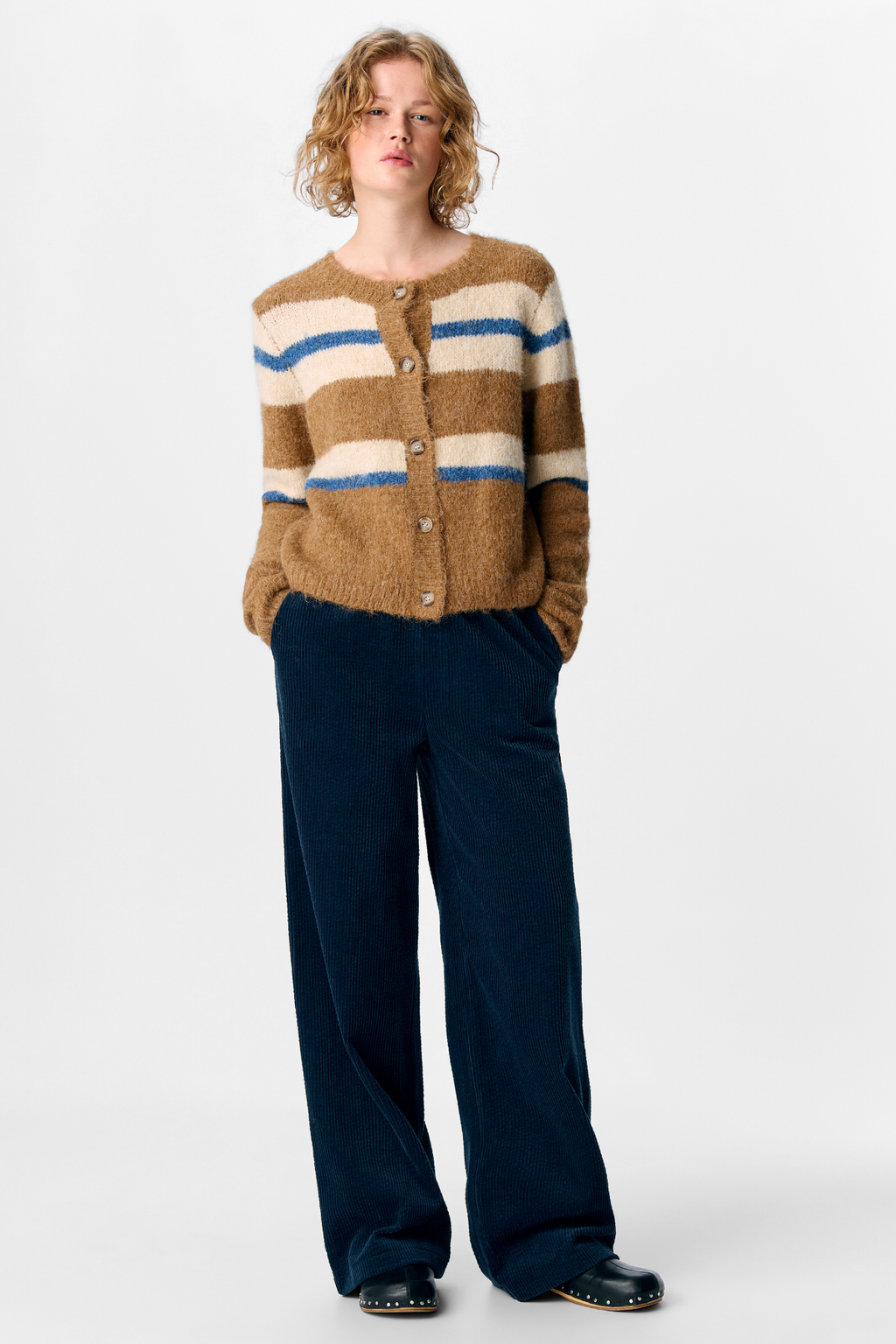 Galia Knit Cardigan - Tannin Melange