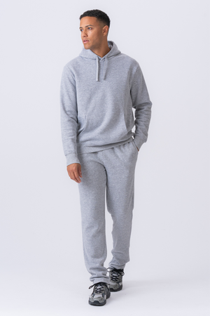 Sweat à capuche essentiel - Gris Mélange