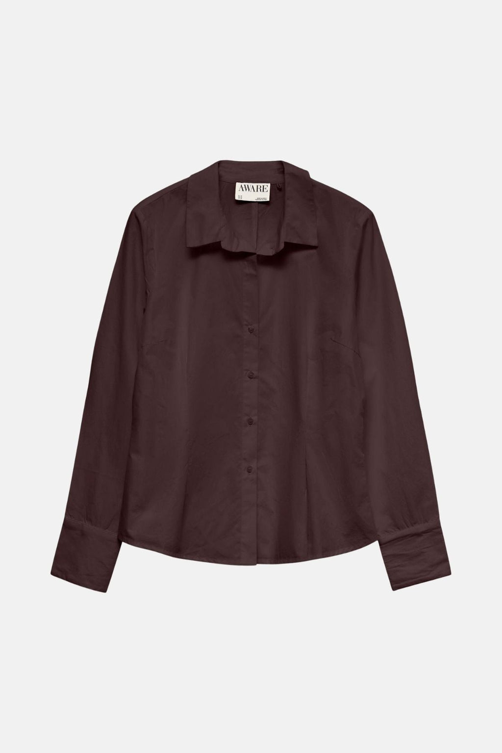 Ums V-Neck Shirt - Chocolate Plum