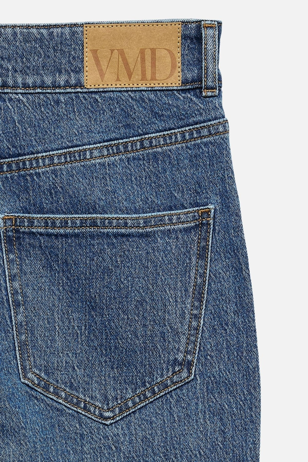 Tessa Wide Pocket Jeans - Medium Blue Denim