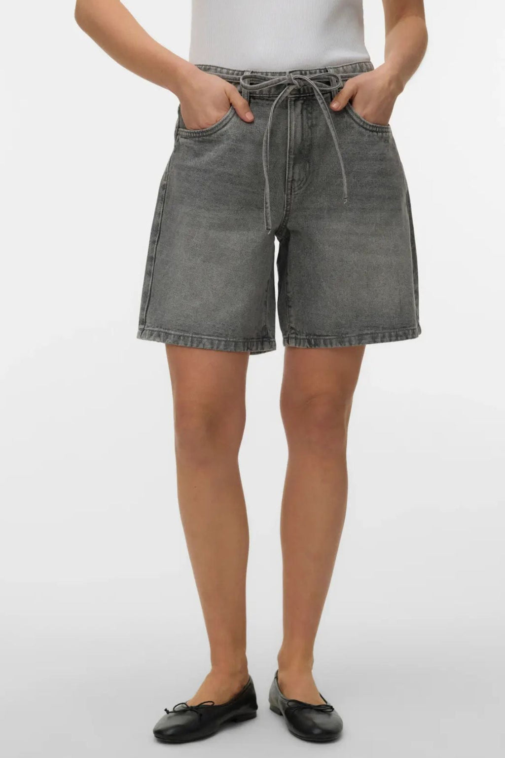 Ceinture de Vienne Shorts Mix - Denim Gris Clair