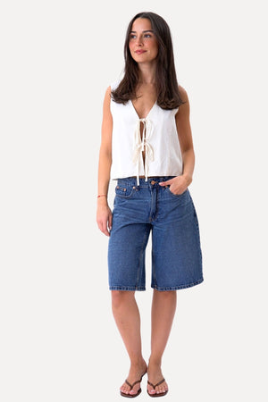 Gilet en lin - Off Blanc