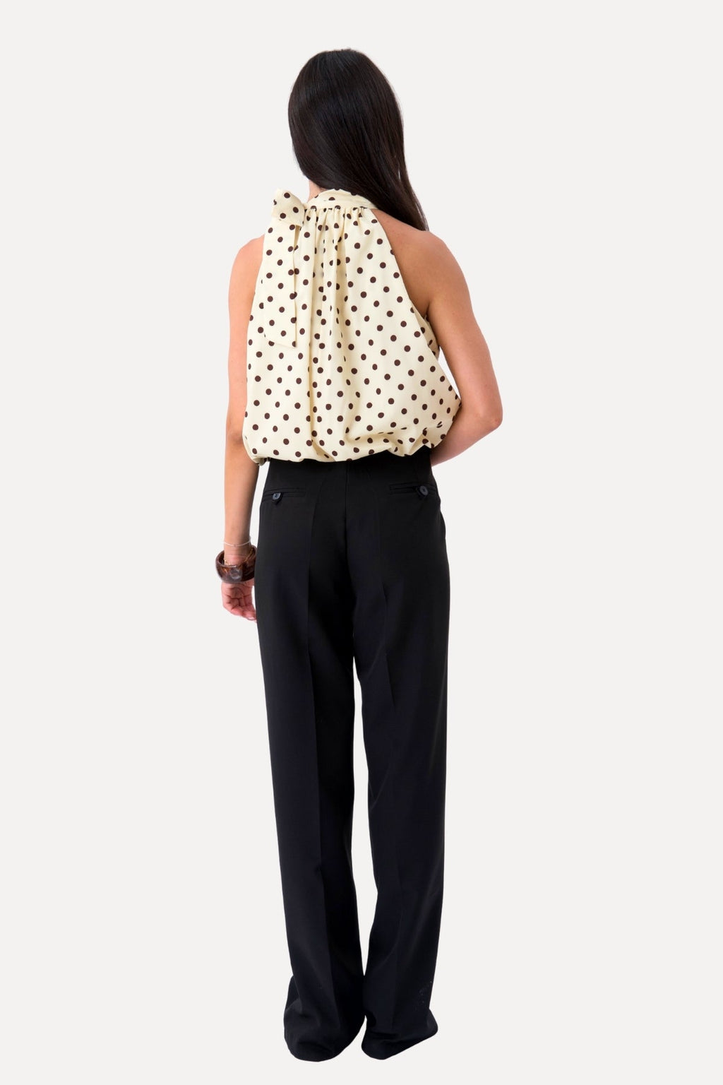 Haut Wilma - Pois Jaune/Marron